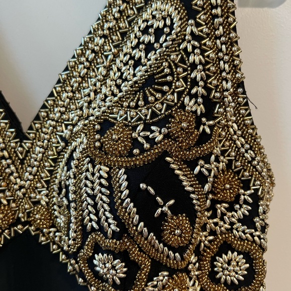 Vintage Alyce Designs Beaded Shear Evening Gown/Prom/Wedding Women’s Size 4 - Picture 2 of 8